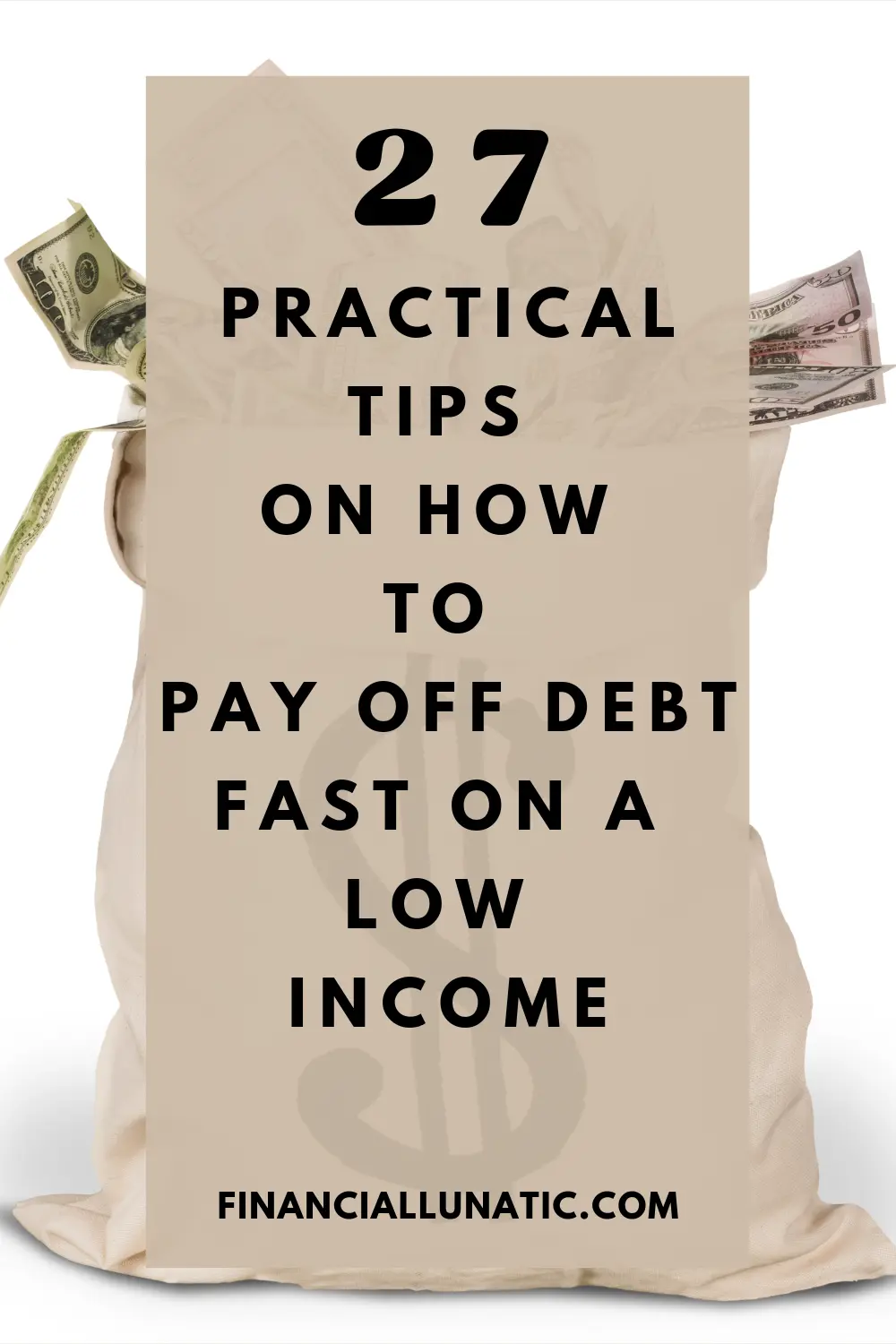 how to pay off debt fast with low income